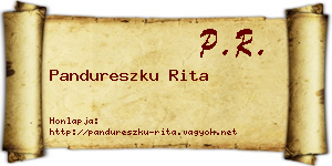 Pandureszku Rita névjegykártya